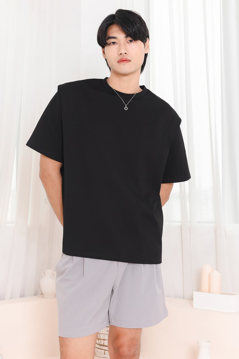 Silvanna Structured Tee in Black Silvanna Structured Tee in Black
