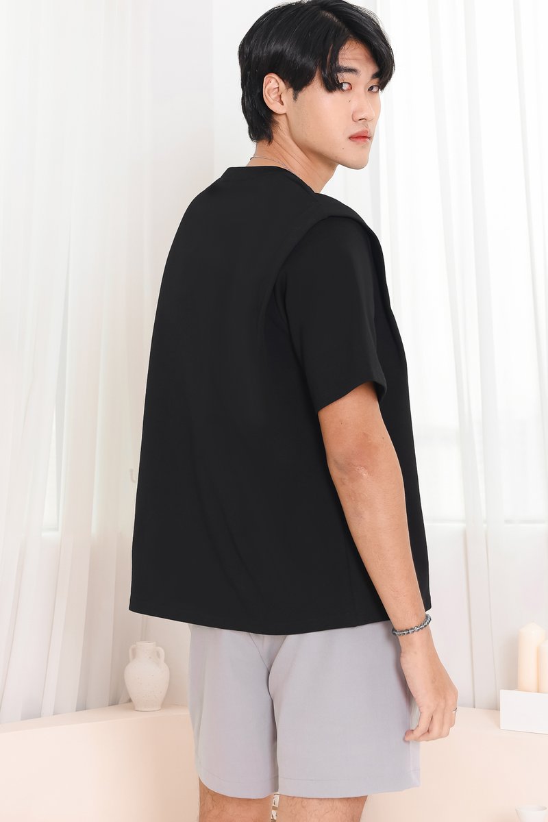 Silvanna Structured Tee in Black Silvanna Structured Tee in Black