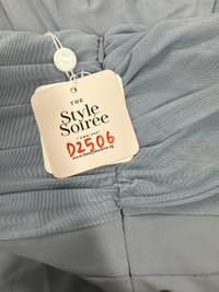 DEFECT | Madeline Mesh One Shoulder Jumpsuit in Light Blue in XXS DEFECT | Madeline Mesh One Shoulder Jumpsuit in Light Blue in XXS