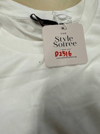 DEFECT | Beatrice Back Cut Out Tee in White in L