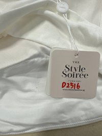 DEFECT | Beatrice Back Cut Out Tee in White in L