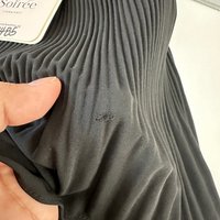 DEFECT | Polina Pleat Sleeve Top in Black in XXS DEFECT | Polina Pleat Sleeve Top in Black in XXS