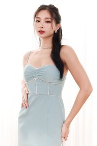SALE EXCLUSIVE | Palline Pearl Midi in Teal Blue SALE EXCLUSIVE | Palline Pearl Midi in Teal Blue