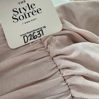 DEFECT | Madeline Mesh One Shoulder Jumpsuit in Nude Blush in S DEFECT | Madeline Mesh One Shoulder Jumpsuit in Nude Blush in S