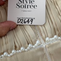 DEFECT | Perdi Pearl Pleated Jumpsuit in Light Yellow in M