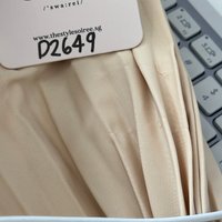 DEFECT | Perdi Pearl Pleated Jumpsuit in Light Yellow in M