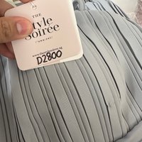 DEFECT | Pandora Pleat Cross Back Maxi in Light Blue in XS 