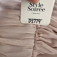 DEFECT | Madeline Mesh One Shoulder Jumpsuit in Nude Blush in S