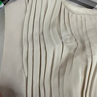 DEFECT | Piper Pleat Top in Buttermilk Cream In XS