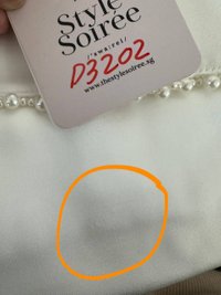 DEFECT | Parisie Pearl Satin Top in White in M