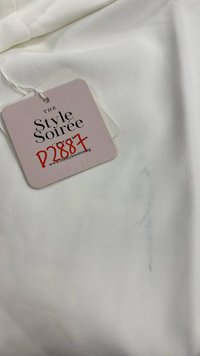 DEFECT | Ciara Co-ord Work Midi Skirt in White in XS  DEFECT | Ciara Co-ord Work Midi Skirt in White in XS