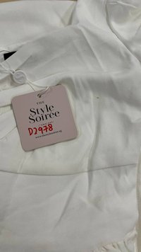 DEFECT | Paige Puffy Sleeve Midaxi in White in XS DEFECT | Paige Puffy Sleeve Midaxi in White in XS