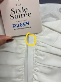 DEFECT | Tilly Tiered Co-ord Top in White in XXS DEFECT | Tilly Tiered Co-ord Top in White in XXS