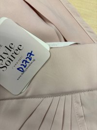 DEFECT | Deliana Drape Satin Midi in Pastel Pink in XS