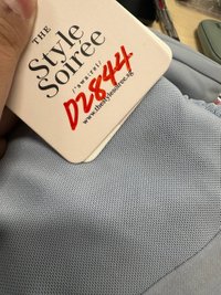 DEFECT | Madeline Mesh One Shoulder Jumpsuit in Light Blue in M