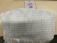 DEFECT | Cedrine Chiffon Smocked Midaxi in White x Nude in S DEFECT | Cedrine Chiffon Smocked Midaxi in White x Nude in S