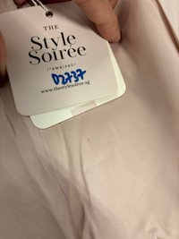 DEFECT | Deliana Drape Satin Midi in Pastel Pink in XS DEFECT | Deliana Drape Satin Midi in Pastel Pink in XS