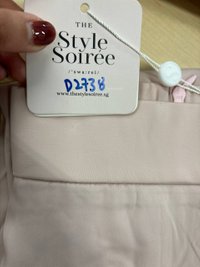 DEFECT | Deliana Drape Satin Midi in Pastel Pink in XS