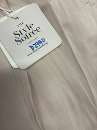 DEFECT | Deliana Drape Satin Midi in Pastel Pink in XS