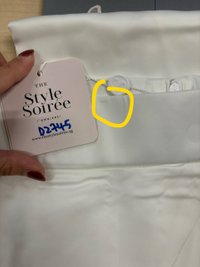 DEFECT | Deliana Drape Satin Midi in White in XS