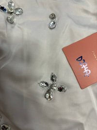 DEFECT | Sparkle Embellished Top in Silver in S DEFECT | Sparkle Embellished Top in Silver in S