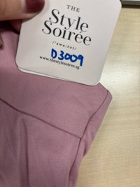 DEFECT | Perdynn Padded Tie Back Midaxi in Lavender Pink in L