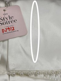 DEFECT | Paris Pearl Satin Romper Dress in White in XXS DEFECT | Paris Pearl Satin Romper Dress in White in XXS