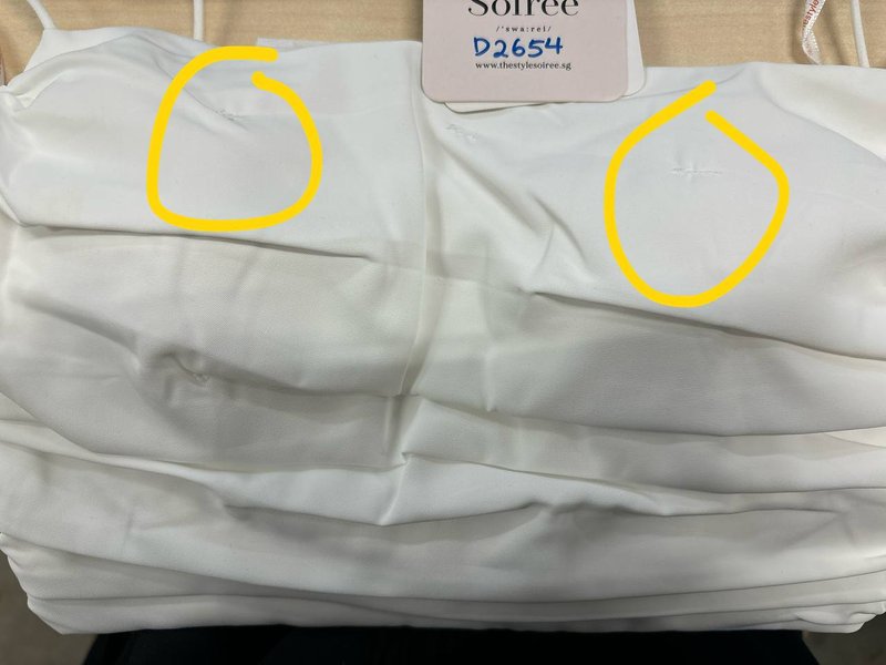 DEFECT | Tilly Tiered Co-ord Top in White in XXS DEFECT | Tilly Tiered Co-ord Top in White in XXS