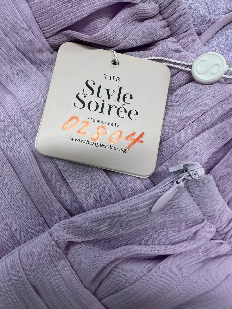 DEFECT | Casey Chiffon Jumpsuit in Lavender in XS DEFECT | Casey Chiffon Jumpsuit in Lavender in XS