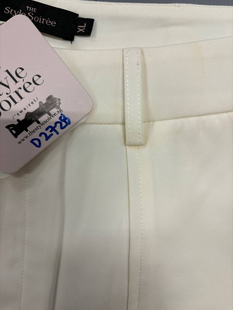 DEFECT | Hilton Highwaist Pants in White in XL