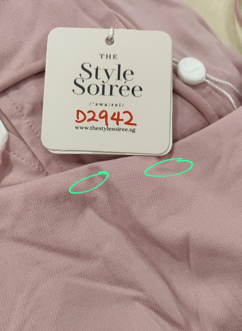 DEFECT | Perdynn Padded Tie Back Midaxi in Lavender Pink in L DEFECT | Perdynn Padded Tie Back Midaxi in Lavender Pink in L