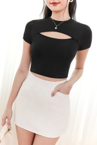 Cher Cut Out Top V2 in Black