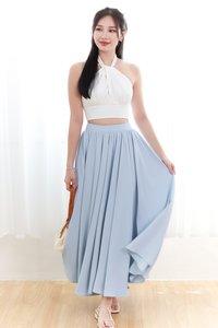 Heda Co-ord Maxi Skirt in Light Blue ( Regular Length ) Heda Co-ord Maxi Skirt in Light Blue ( Regular Length )