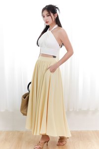 Heda Co-ord Maxi Skirt in Yellow ( Regular Length )