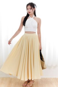 Heda Co-ord Maxi Skirt in Yellow ( Regular Length )
