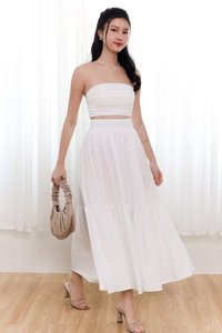 Tilly Tiered Top Petite V2 in White