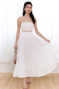 Tilly Tiered Top Petite V2 in White