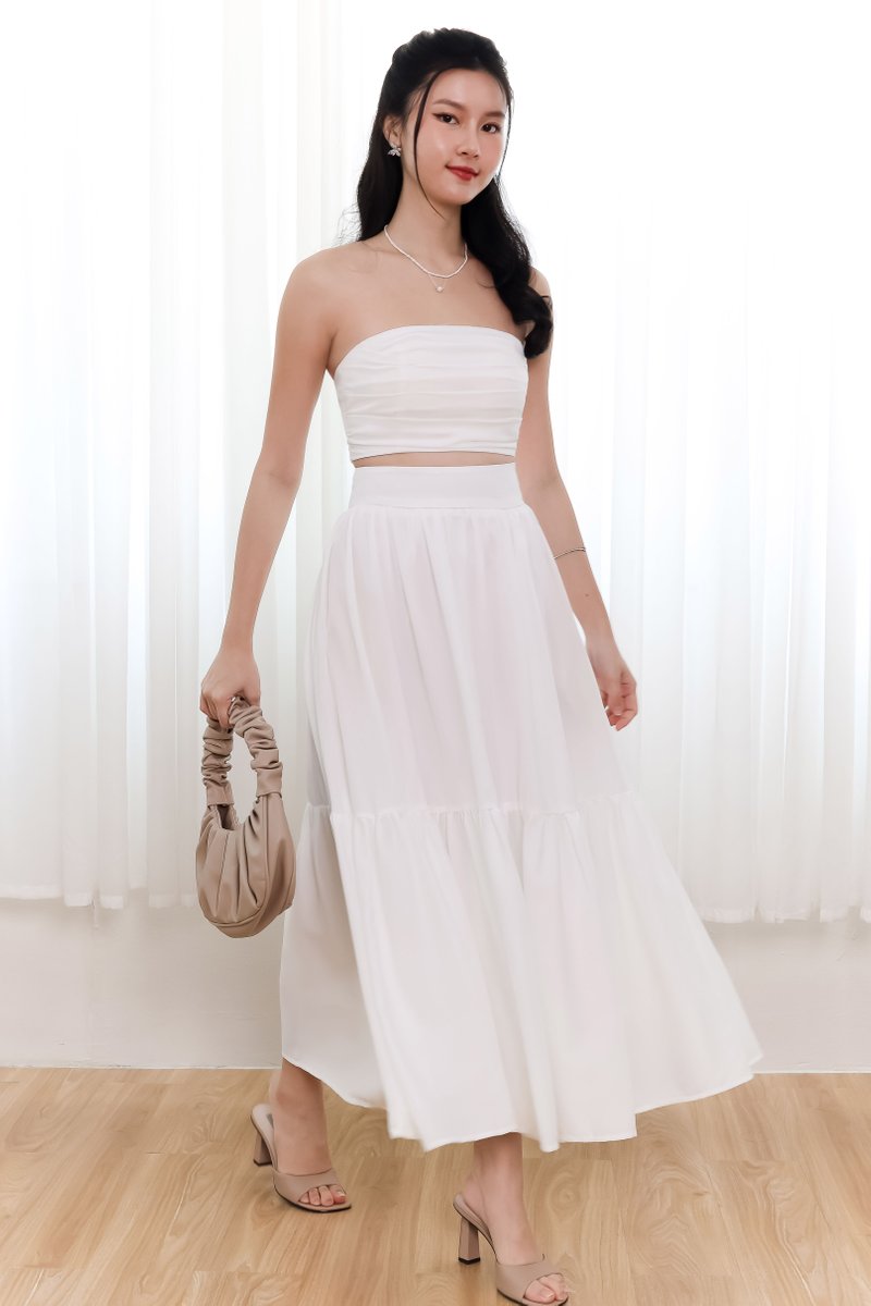 Tilly Tiered Top Petite V2 in White