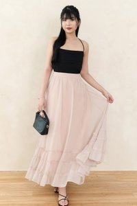Ceda Chiffon Midaxi Skirt in Blush Pink Ceda Chiffon Midaxi Skirt in Blush Pink