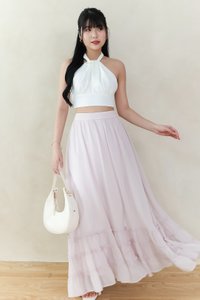 Ceda Chiffon Midaxi Skirt in Soft Lilac Pink