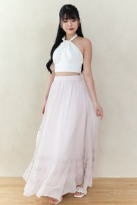 Ceda Chiffon Midaxi Skirt in Soft Lilac Pink