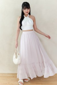 Ceda Chiffon Midaxi Skirt in Soft Lilac Pink
