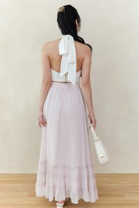 Ceda Chiffon Midaxi Skirt in Soft Lilac Pink