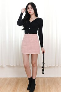 Teira Tweed Skorts in Rose Pink Teira Tweed Skorts in Rose Pink