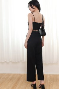 Chancie Co-ord Padded Top in Black Chancie Co-ord Padded Top in Black