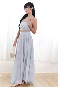 RESTOCKS | Phaedra Printed Co-ord Skirt in Light Blue ( Regular Length )