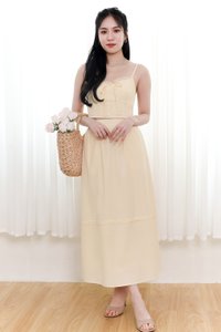 Cayla Co-ord Top in Light Yellow Cayla Co-ord Top in Light Yellow