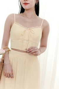 Cayla Co-ord Top in Light Yellow Cayla Co-ord Top in Light Yellow