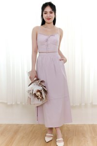 Cayla Co-ord Midi Skirt in Lilac Cayla Co-ord Midi Skirt in Lilac