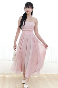 DEFECT | Phaedra Printed Co-ord Skirt in Blush Pink ( Petite Length ) in XS